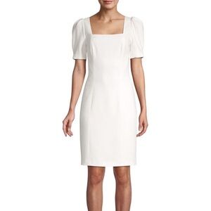 Elie Tahari Nacia Puff-Sleeve Sheath Dress